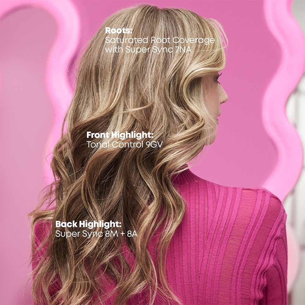 Matrix Super Sync Pre-Bonded Glossing Alkaline Demi-Permanent Hair Colour 1A Ash Cool 90ml