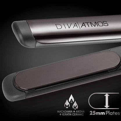 Diva Atmos Professional Styler Hair Straightener 25mm