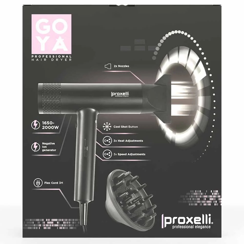 Proxelli Goya T-Shape Hairdryer Black