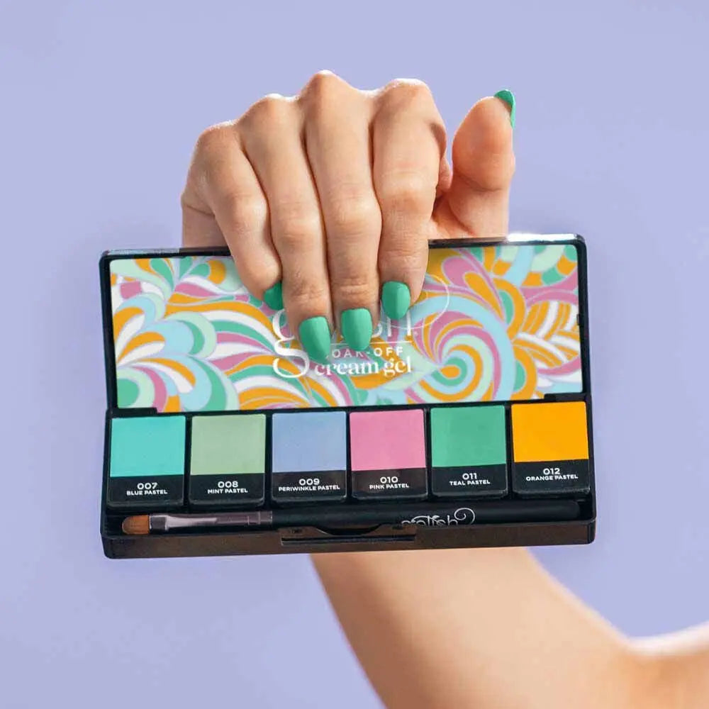 Gelish Solid Cream Gel 6 Piece Palette - Pretty Pastels
