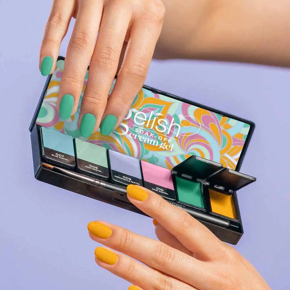 Gelish Solid Cream Gel 6 Piece Palette - Pretty Pastels