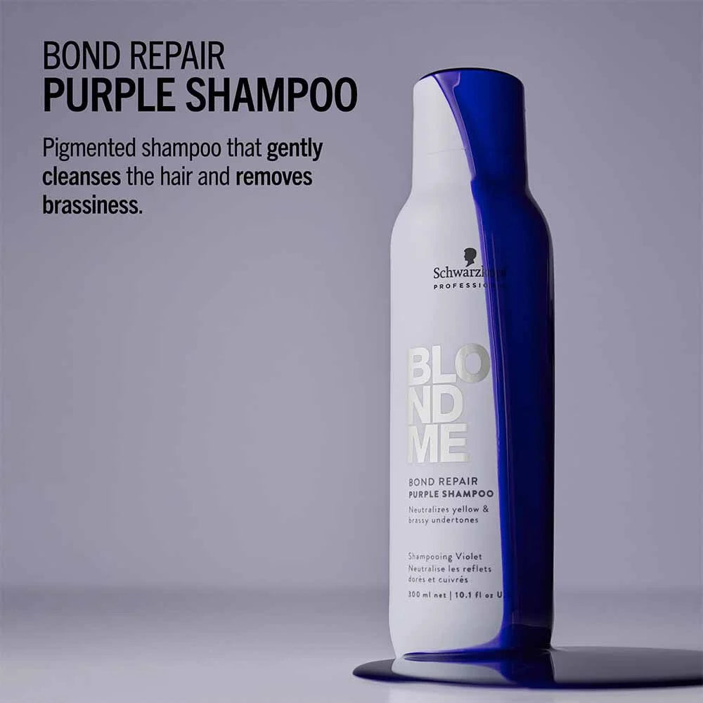 Schwarzkopf Professional BlondMe Bond Repair Purple Shampoo - 300ml
