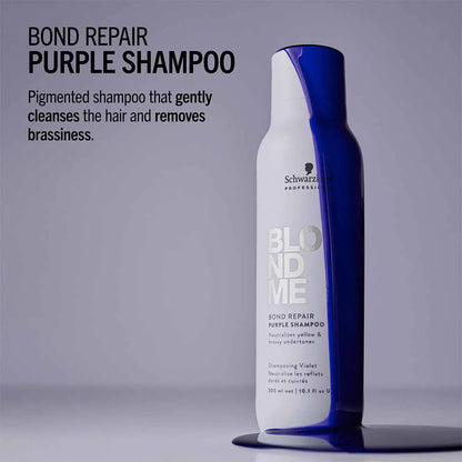Schwarzkopf Professional BlondMe Bond Repair Purple Shampoo - 300ml