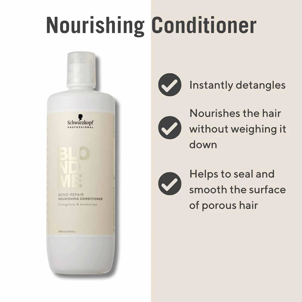 Schwarzkopf Professional BlondMe Bond Repair Nourishing Conditioner - 1 Litre