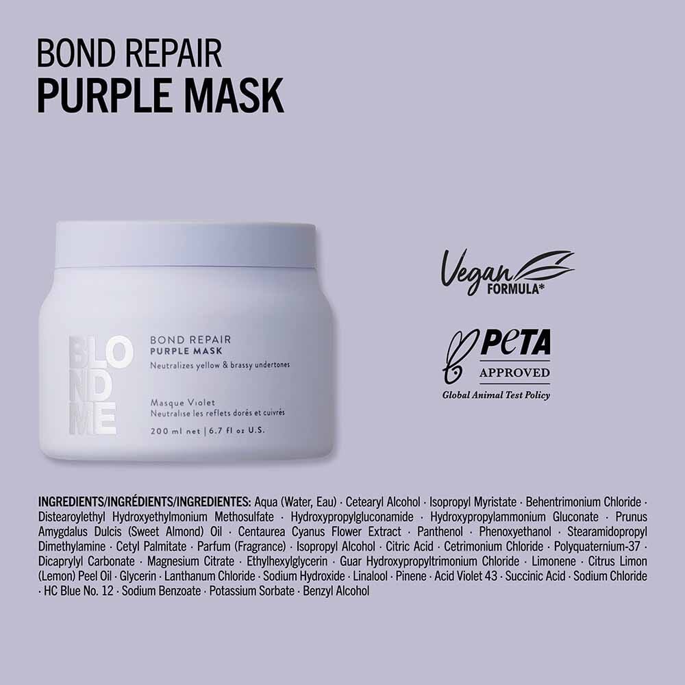 Schwarzkopf Professional BlondMe Bond Repair Purple Mask