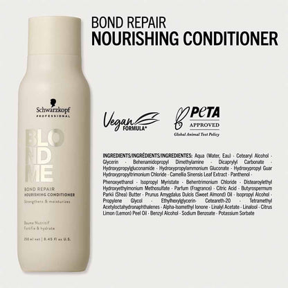 Schwarzkopf Professional BlondMe Bond Repair Nourishing Conditioner - 250ml
