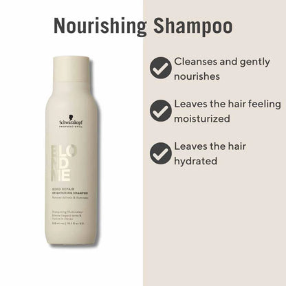 Schwarzkopf Professional BlondMe Bond Repair Nourishing Shampoo - 300ml