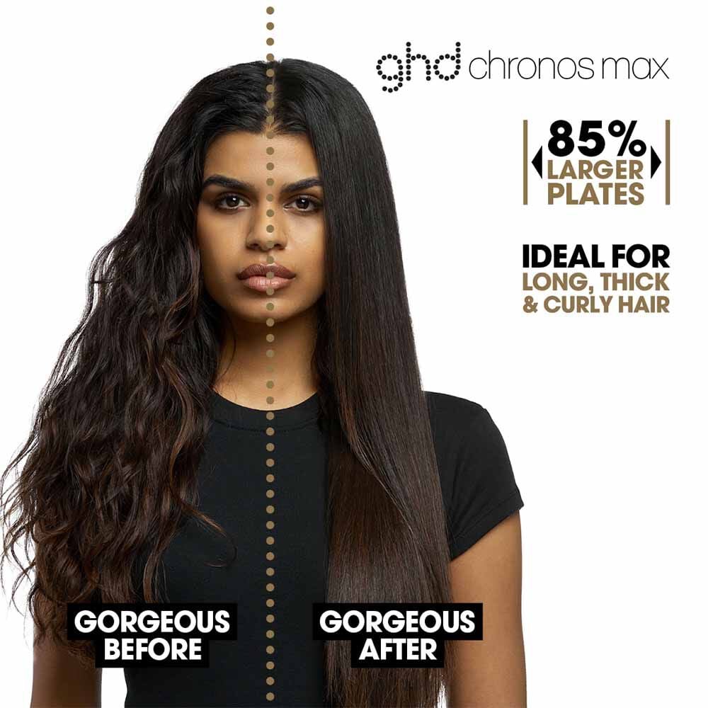 ghd Chronos Max Straightener Black, Professional Use