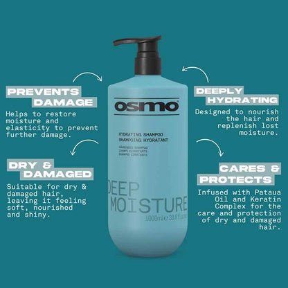 Osmo Deep Moisture Hydrating Shampoo - 1 Litre