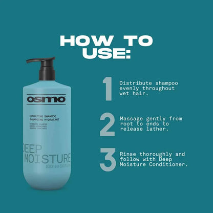 Osmo Deep Moisture Hydrating Shampoo - 1 Litre