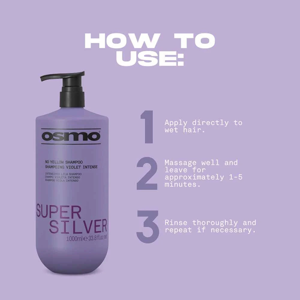 Osmo Super Silver No Yellow Shampoo - 1 Litre