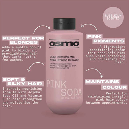 Osmo Pink Soda Colour Enhancing Mask - 400ml