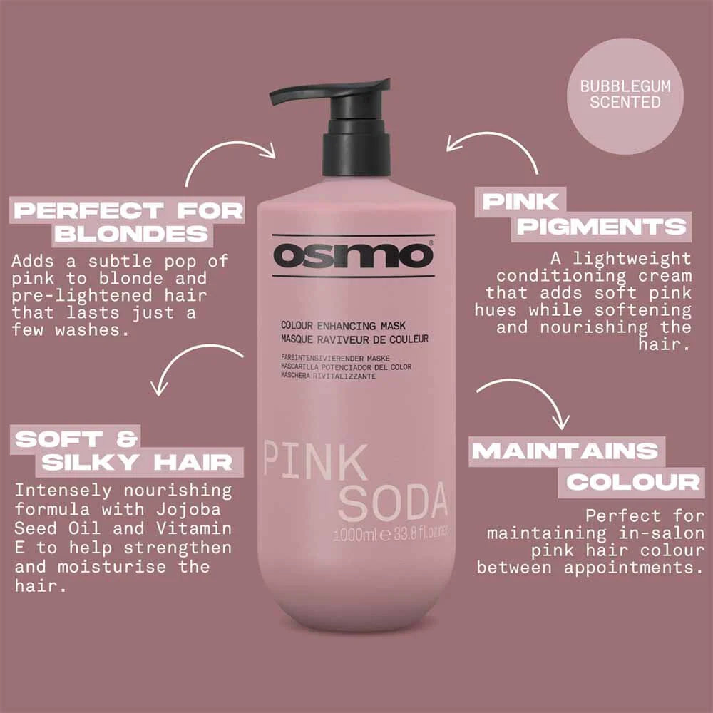 Osmo Pink Soda Colour Enhancing Mask - 1 Litre