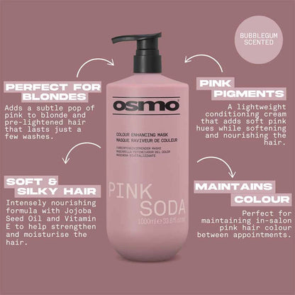 Osmo Pink Soda Colour Enhancing Mask - 1 Litre