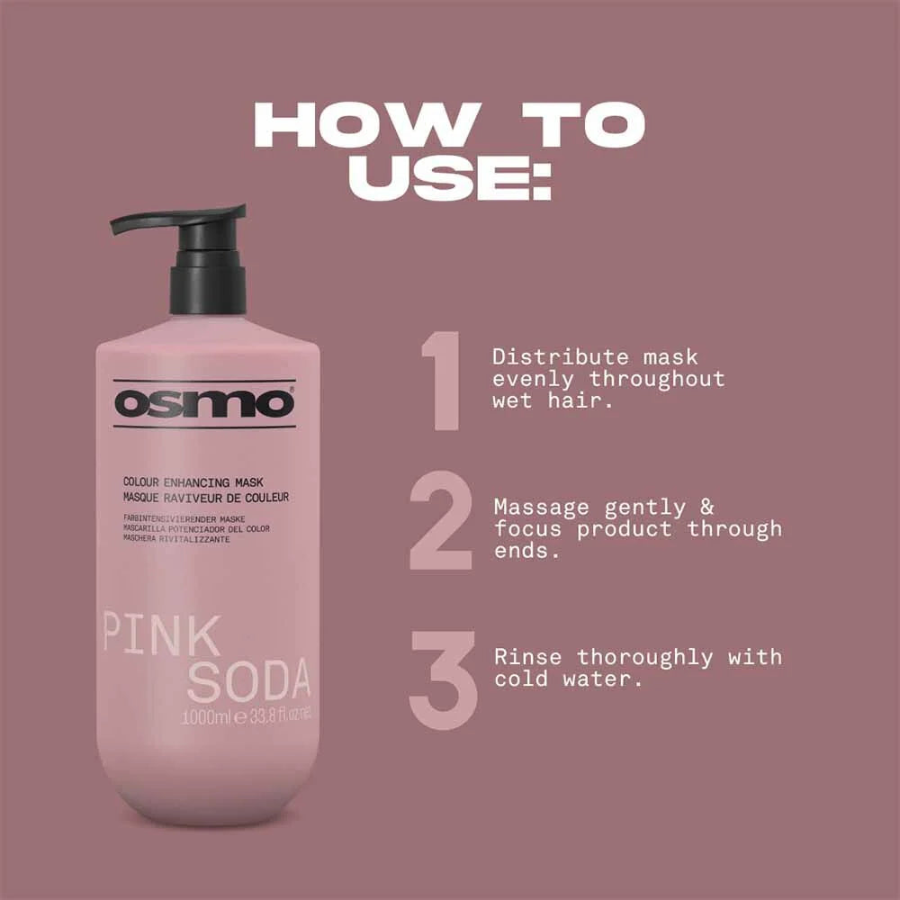 Osmo Pink Soda Colour Enhancing Mask - 1 Litre