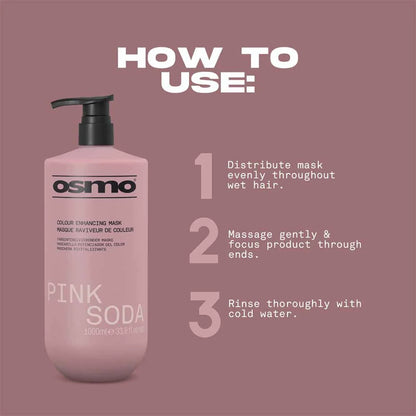 Osmo Pink Soda Colour Enhancing Mask - 1 Litre