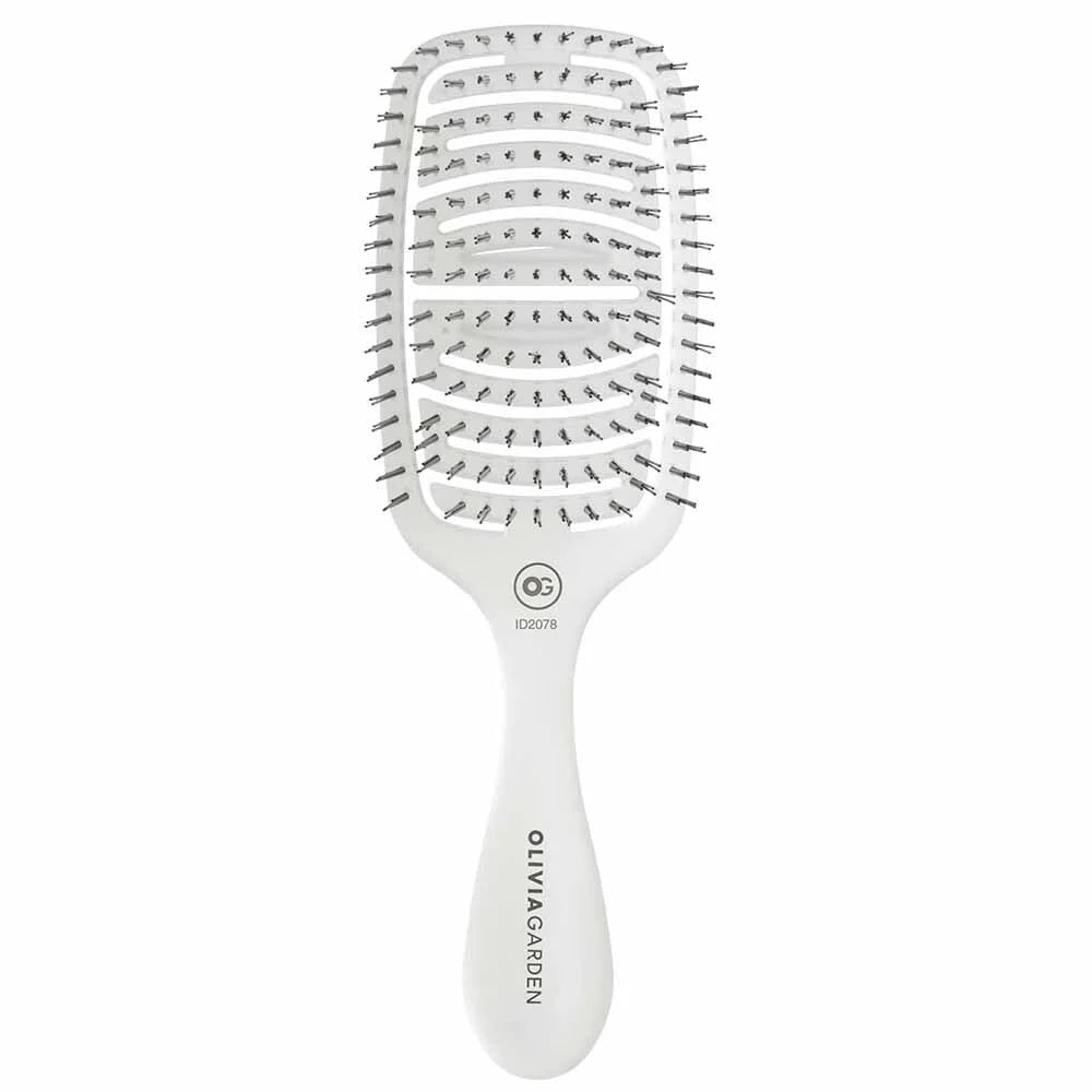 Olivia Garden Essential Hair Brush Fine Hair White
