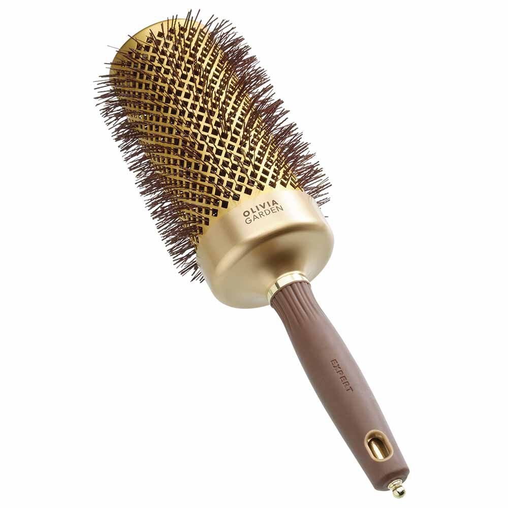 Olivia Garden Expert Blowout Round Hair Brush Speed Gold & Brown 65mm