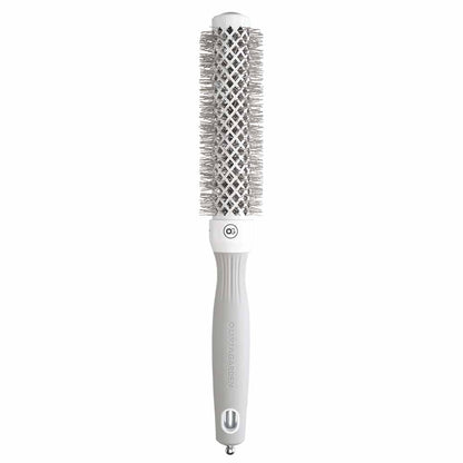Olivia Garden Expert Blowout Round Hair Brush Speed White & Grey