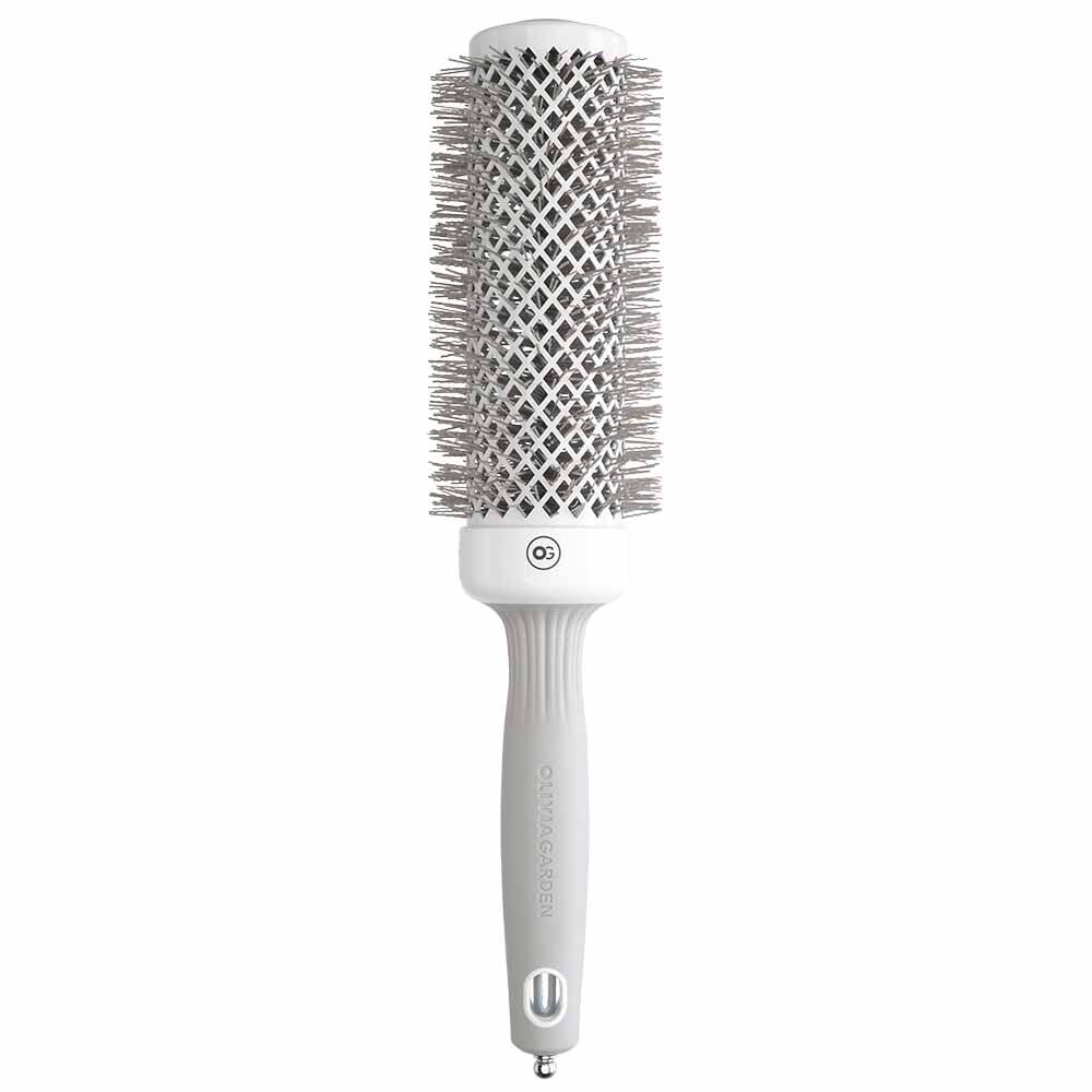 Olivia Garden Expert Blowout Round Hair Brush Speed White & Grey 45mm