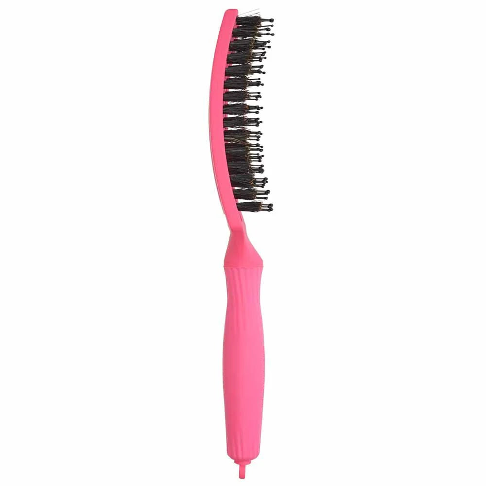 Olivia Garden Care Ionic Fingerbrush Hair Brush - Hot Pink