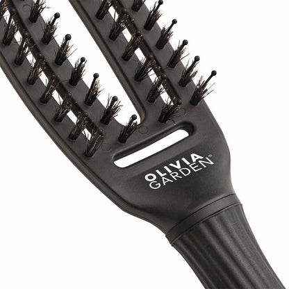 Olivia Garden Care Ionic Fingerbrush Hair Brush - Small Black