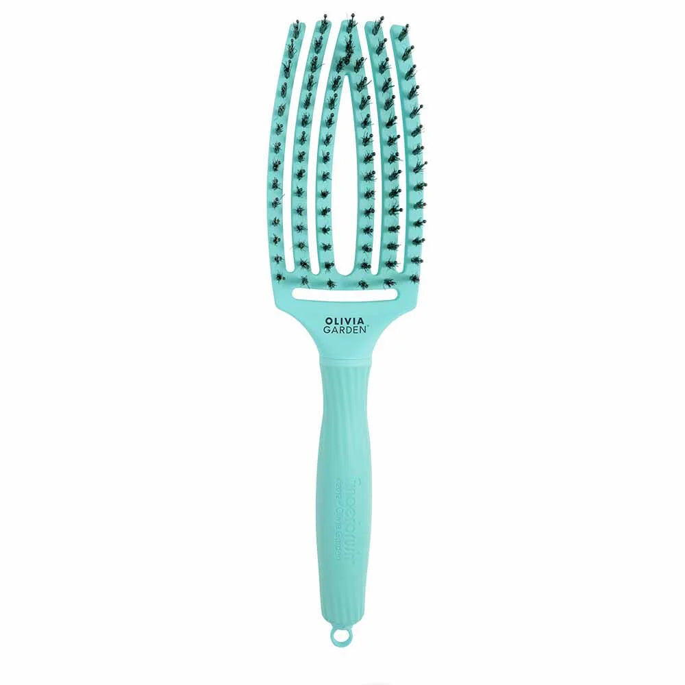 Olivia Garden Care Ionic Fingerbrush Hair Brush - Mint Green