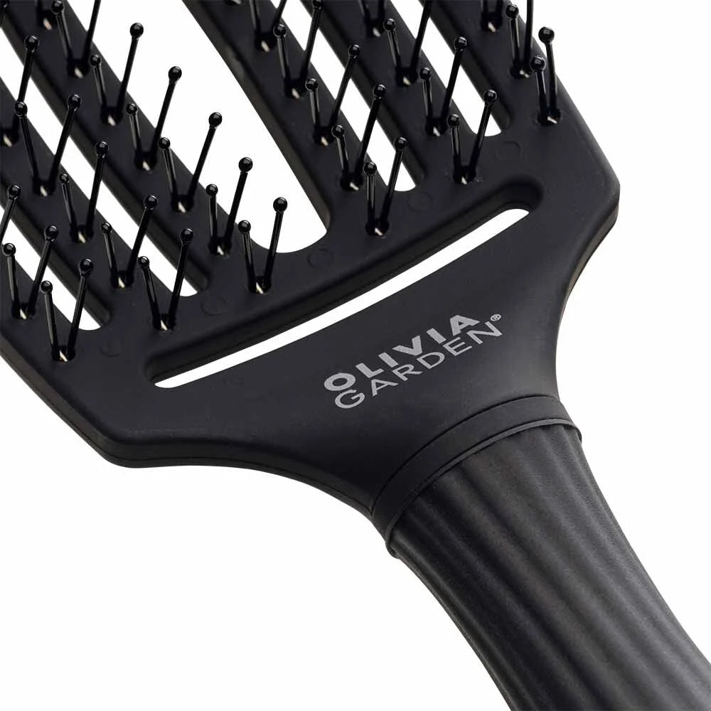 Olivia Garden Care Ionic Fingerbrush Hair Brush - Black