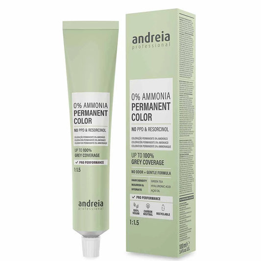 Andreia Professional 0% Ammonia Permanent Color 1:1.5, 6.35 Dark Blonde Gold Red 100ml