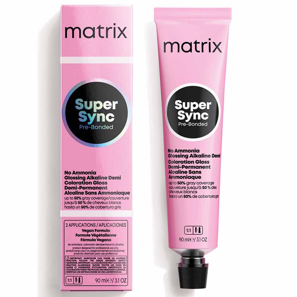Matrix Super Sync Pre-Bonded Glossing Alkaline Demi-Permanent Hair Colour - 9N Neutral 90ml