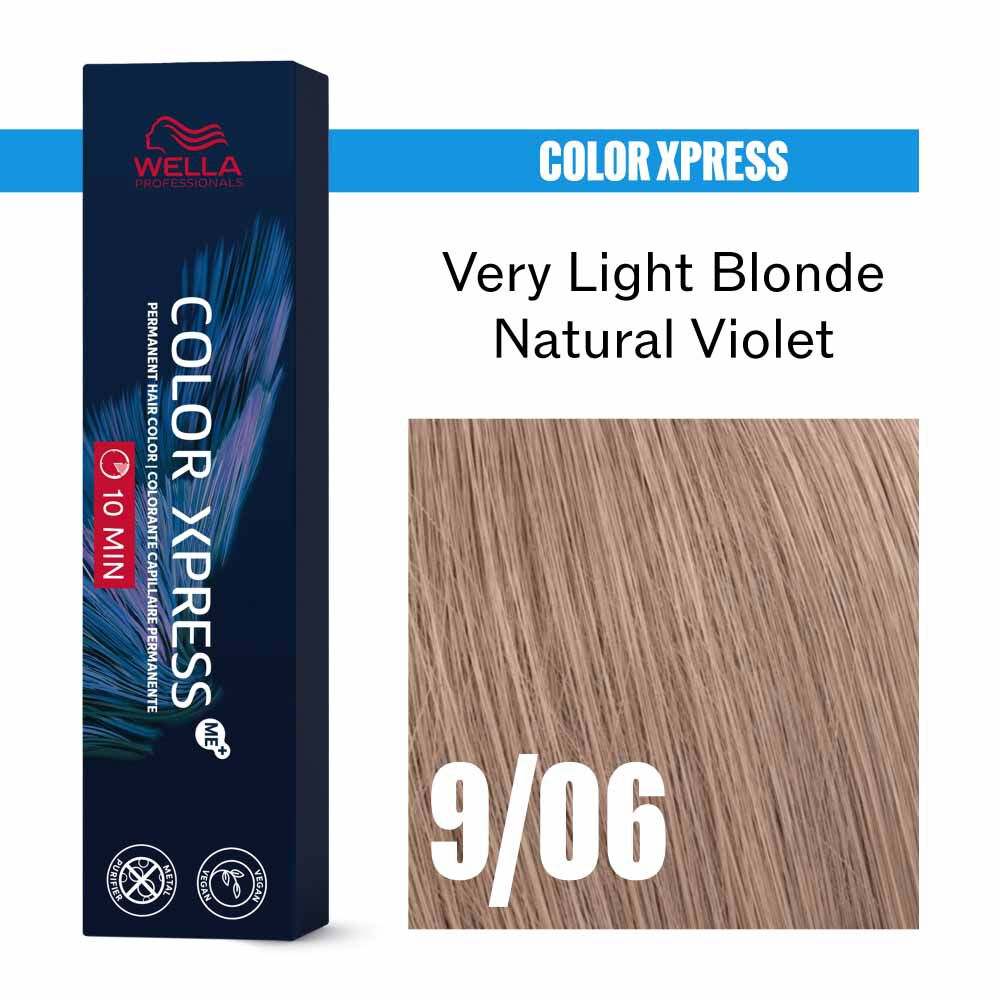 Wella Professionals Color Xpress Permanent Hair Colour - Very Light Blonde Natural Violet 9/06 60ml