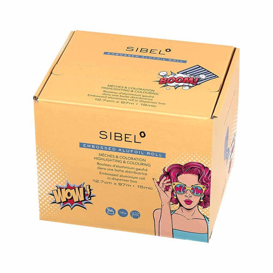 Sibel PopArt Embossed Alufoil Roll, 12.7x97m