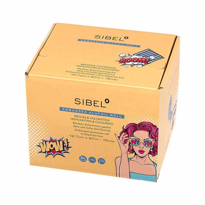 Sibel PopArt Embossed Alufoil Roll, 12.7x97m