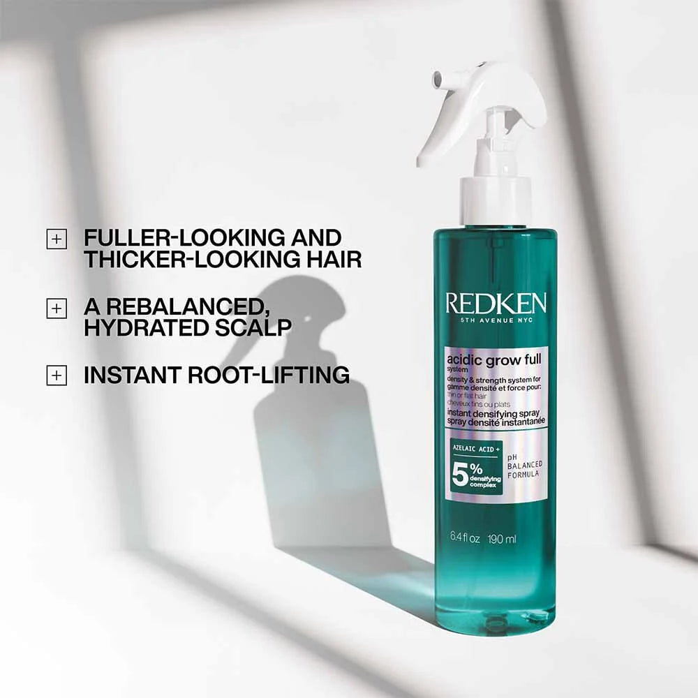Redken Acidic Grow Full System Densifying Spray for Thin Hair, Strengthens & Thickens 190ml