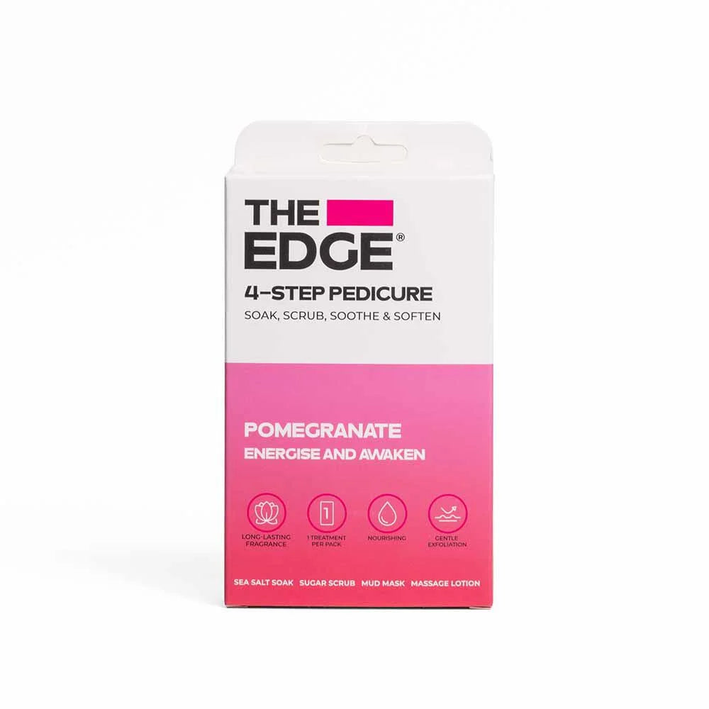 The Edge 4 Step Pedicure Pack - Pomegranate