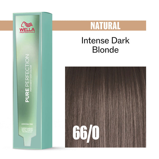 Wella Professionals Pure Perfection Ammonia Free Permanent Hair Colour - 66/0 Intense Dark Blonde 60ml