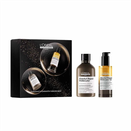 L'Oréal Professionnel Absolut Repair Molecular Shampoo & Hair Oil Duo Set for Damaged Hair