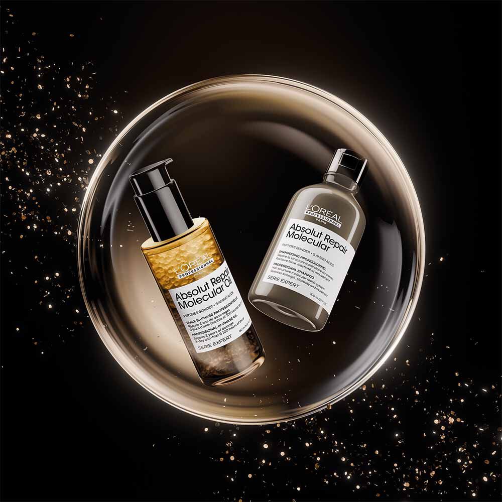 L'Oréal Professionnel Absolut Repair Molecular Shampoo & Hair Oil Duo Set for Damaged Hair