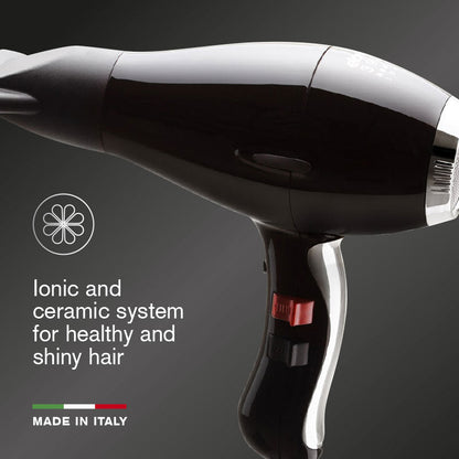 Elchim 3900 Healthy Ionic Hairdryer Black and Silver