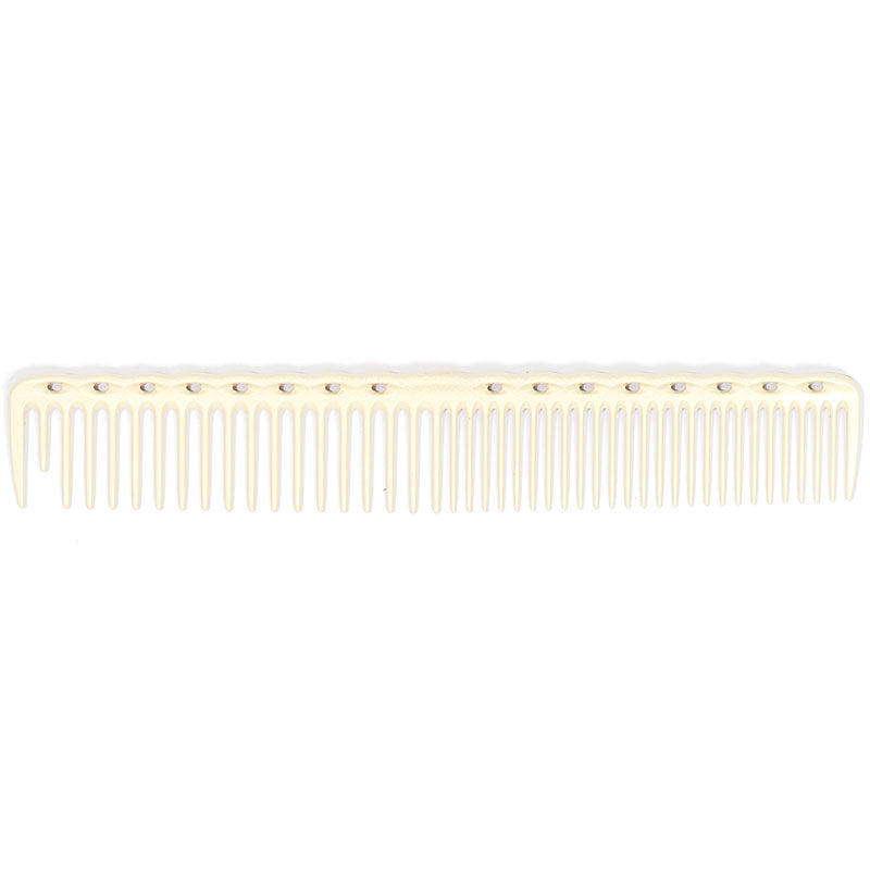 YS Park YS 338 Quick Cutting Round Tooth Grip Comb White