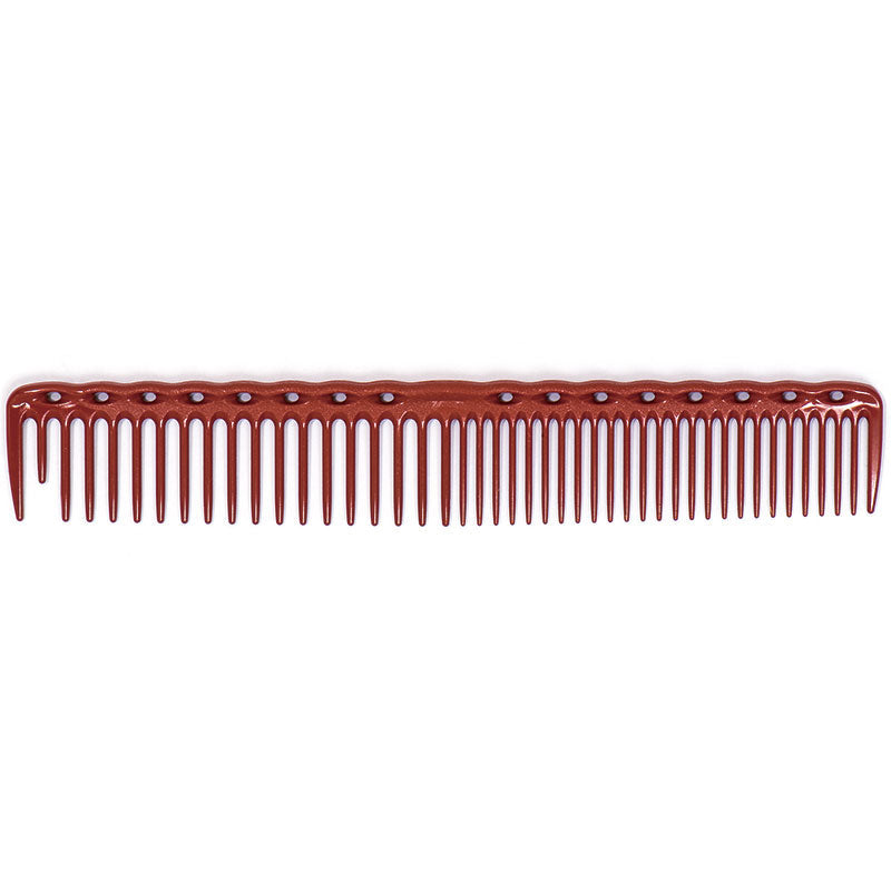 YS Park YS 338 Quick Cutting Round Tooth Grip Comb Red