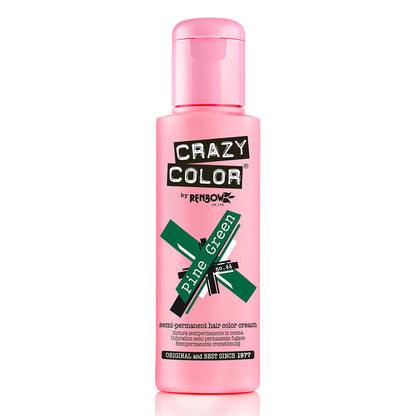 Crazy Color Semi Permanent Vegan Hair Colour Cream - Pine Green - 100ml