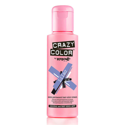 Crazy Color Semi Permanent Vegan Hair Colour Cream - Lilac - 100ml