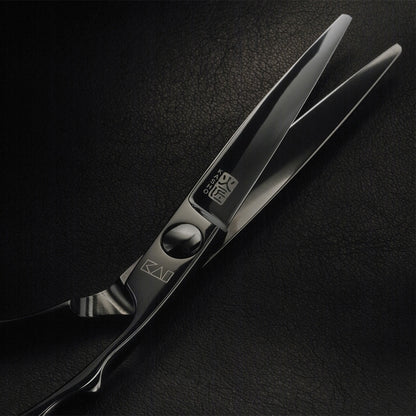 Kasho Silver Series Black 5.5in Offset Scissor