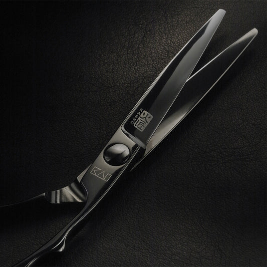 Kasho Silver Series Black 5.5in Offset Scissor