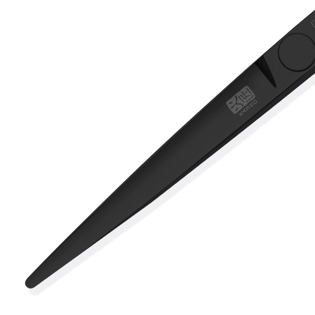 Kasho Silver Series Black 5.5in Offset Scissor