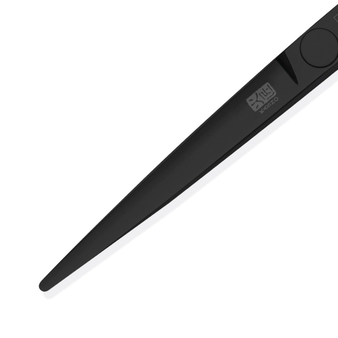 Kasho Silver Series Black 6.0in Offset Scissor
