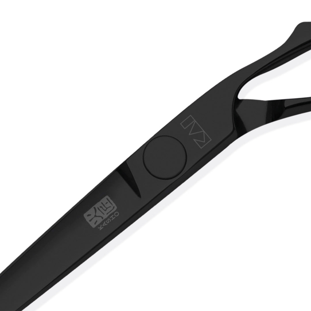 Kasho Silver Series Black 6.5in Offset Scissor