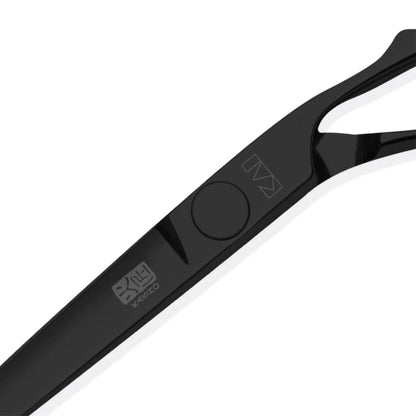 Kasho Silver Series Black 6.5in Offset Scissor