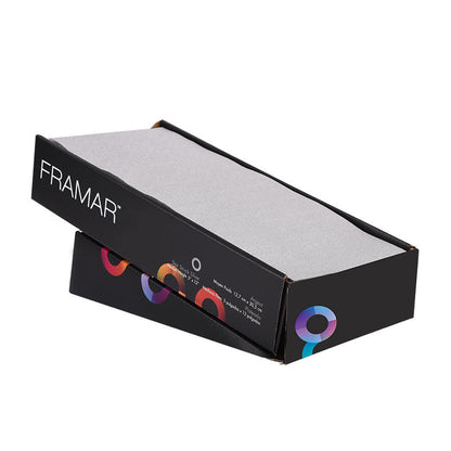 Framar Embossed Star Struck Silver Foil Sheets x 500 (13cm x 31cm)